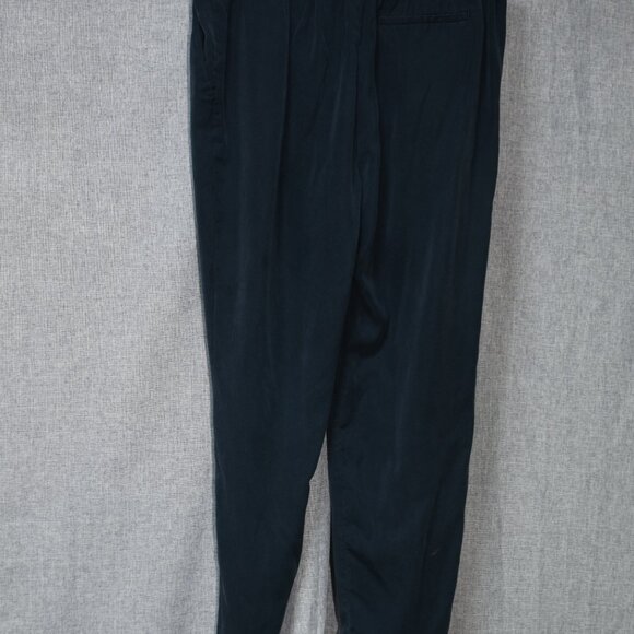Banana Republic Navy Tencel Blend Drawstring Pants M - Picture 3 of 4